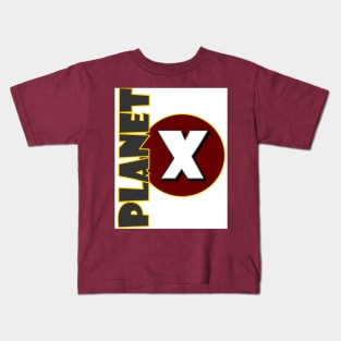 Planet X circle design Kids T-Shirt